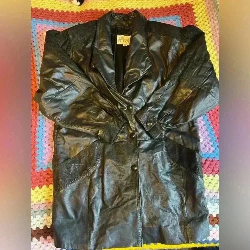 Vintage Pelle Studio Women’s Leather Jacket  Size XS